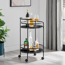 Load image into Gallery viewer, Carlly 2 Tiers Kitchen Rolling Bar Cart