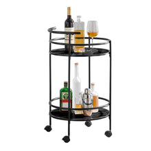 Load image into Gallery viewer, Carlly 2 Tiers Kitchen Rolling Bar Cart