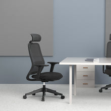 Load image into Gallery viewer, Carlie High Back Molded Foam Seat Ergonomic Office Chair In Black