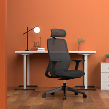 Load image into Gallery viewer, Carlie High Back Molded Foam Seat Ergonomic Office Chair In Black