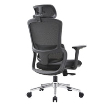 Load image into Gallery viewer, Elena High Back Fabric Seat Ergonomic Office Chair In Black