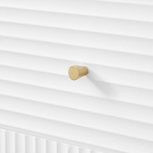 Load image into Gallery viewer, Lisa Wavy Fluted Bedside Table in White