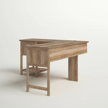 Load image into Gallery viewer, L Shaped Corner Desk in Rustic Oak