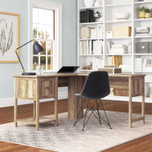 Load image into Gallery viewer, L Shaped Corner Desk in Rustic Oak