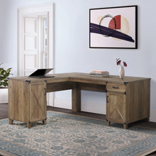 Load image into Gallery viewer, Oxford L-Desk in Rustic Oak
