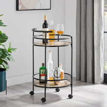 Load image into Gallery viewer, Carlly 2 Tiers Kitchen Rolling Bar Cart