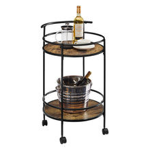 Load image into Gallery viewer, Carlly 2 Tiers Kitchen Rolling Bar Cart
