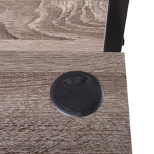 Load image into Gallery viewer, Computer Desk with Hutch in Greyish Brown