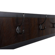 Load image into Gallery viewer, Hall Tree with Shoe Bench in Dark Brown