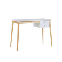 Load image into Gallery viewer, Oslo Desk with Drawer in White & Natural