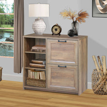 Load image into Gallery viewer, Alaska 2 Draw File Cabinet in Rustic Oak