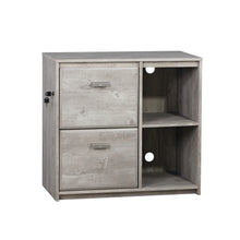 Load image into Gallery viewer, Elle 2 Drawer Filing Cabinet in Washed Grey