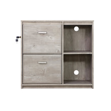 Load image into Gallery viewer, Elle 2 Drawer Filing Cabinet in Washed Grey
