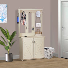Load image into Gallery viewer, Sabrina 2 Door Hall Tree in Antique White