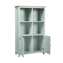 Load image into Gallery viewer, DUMONDE 2 Door Bookcase in Pastel Green