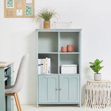 Load image into Gallery viewer, DUMONDE 2 Door Bookcase in Pastel Green