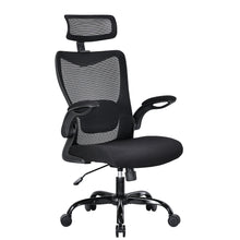 Load image into Gallery viewer, MONA Ergonomic High Back Flipped Armrest Task Chair In Black