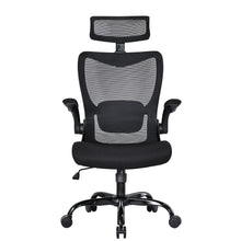 Load image into Gallery viewer, MONA Ergonomic High Back Flipped Armrest Task Chair In Black