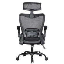 Load image into Gallery viewer, MONA Ergonomic High Back Flipped Armrest Task Chair In Black