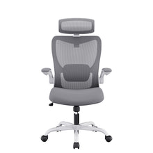 Load image into Gallery viewer, MONA Ergonomic High Back Flipped Armrest Task Chair In Grey