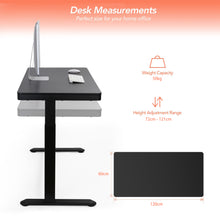 Load image into Gallery viewer, Single Electric Motor 1.2m Sit and Stand Desk