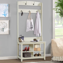 Load image into Gallery viewer, Sunburry Shoe Bench with Hall Tree