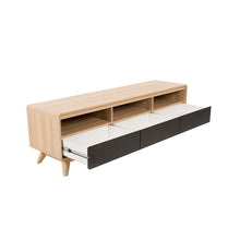 Load image into Gallery viewer, Erica Entertainment Unit - Natural and Black