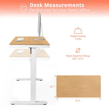 Load image into Gallery viewer, Single Electric Motor 1.2m Sit and Stand Desk