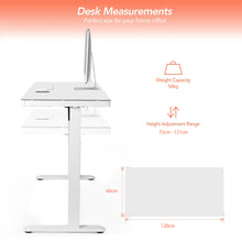 Load image into Gallery viewer, Single Electric Motor 1.2m Sit and Stand Desk