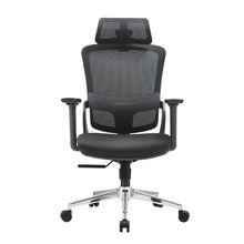 Load image into Gallery viewer, Elena High Back Fabric Seat Ergonomic Office Chair In Black
