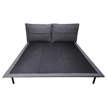 Load image into Gallery viewer, Grey Fabric Platform Bed with Headboard Pillows in Queen or King Size
