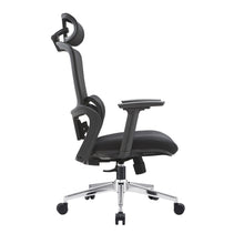 Load image into Gallery viewer, Elena High Back Fabric Seat Ergonomic Office Chair In Black
