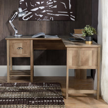 Load image into Gallery viewer, L Shaped Corner Desk in Rustic Oak
