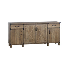 Load image into Gallery viewer, Oxford Large Storage Credenza in Rustic Oak
