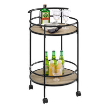 Load image into Gallery viewer, Carlly 2 Tiers Kitchen Rolling Bar Cart
