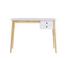 Load image into Gallery viewer, Oslo Desk with Drawer in White &amp; Natural
