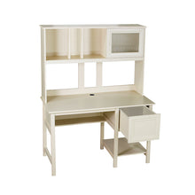 Load image into Gallery viewer, Jex Study Desk with Hutch In Antique White
