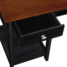 Load image into Gallery viewer, Jace 1.2m Writing Desk in Teak &amp; Black Oak
