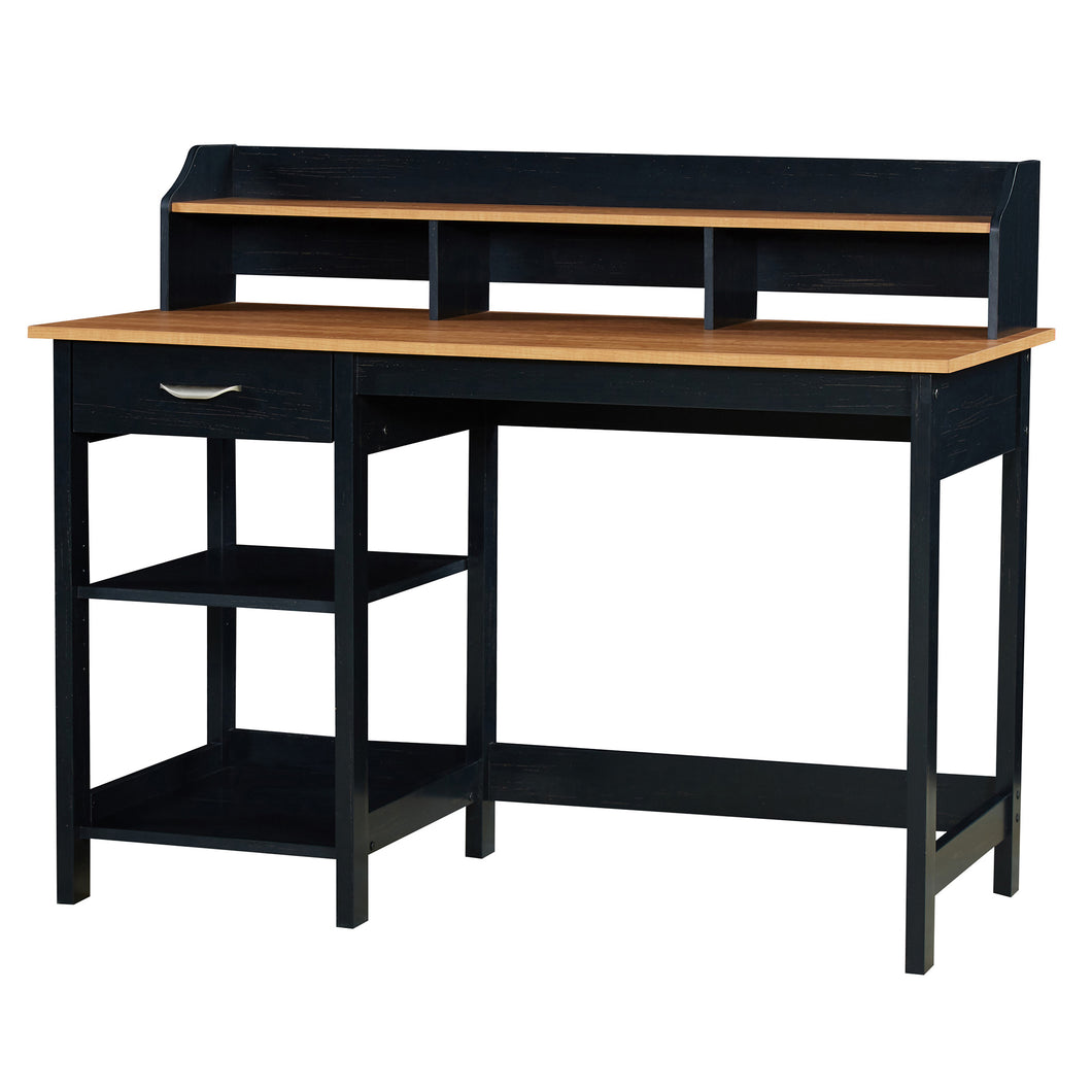 Jace 1.2m Writing Desk in Maple & Antique Black