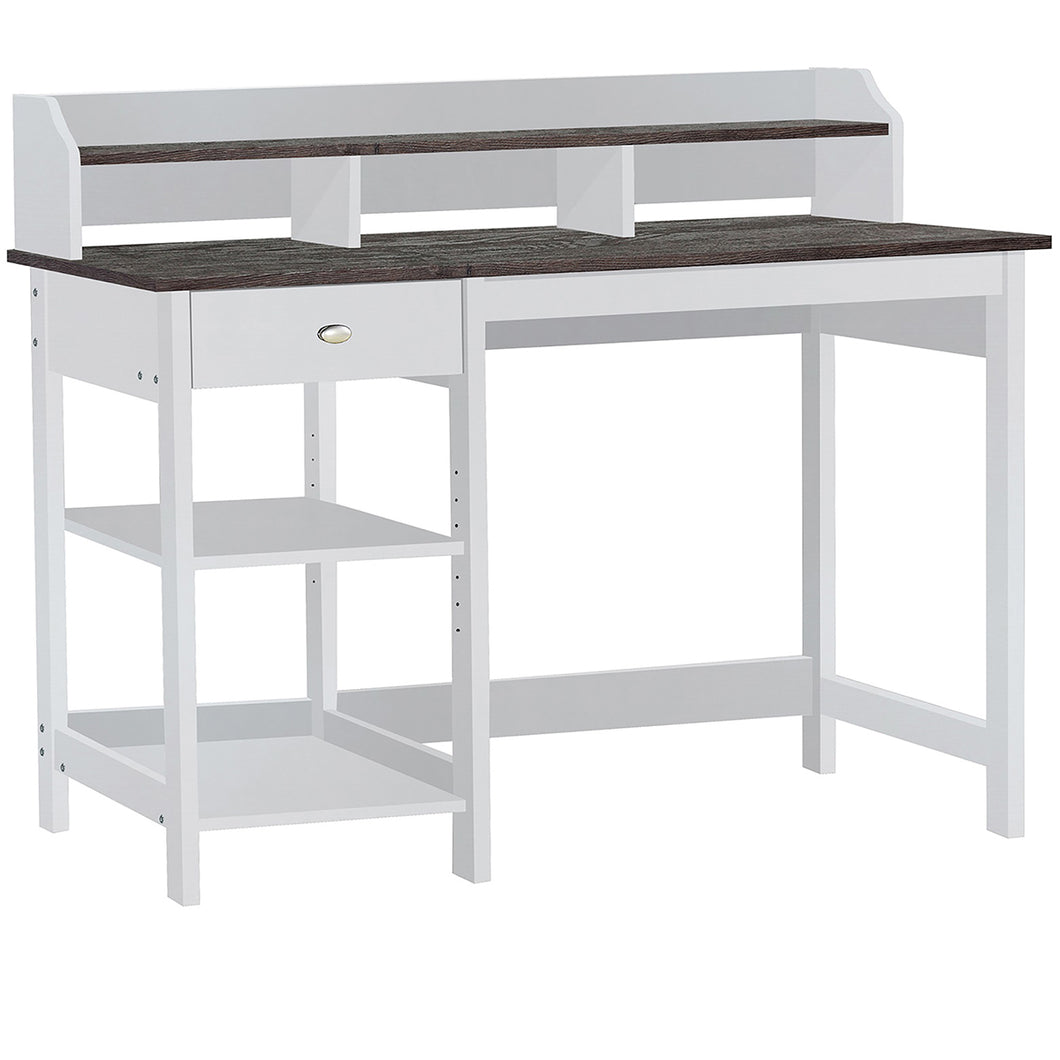 Jace 1.2m Writing Desk in White and Grey Oak