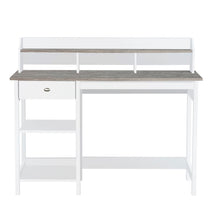 Load image into Gallery viewer, Jace 1.2m Writing Desk in White and Grey Oak
