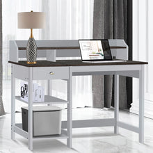 Load image into Gallery viewer, Jace 1.2m Writing Desk in White and Grey Oak
