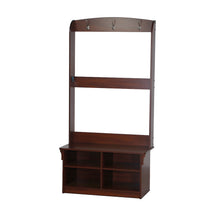 Load image into Gallery viewer, Kinman 5 shelf Hall Tree in Apple Wood
