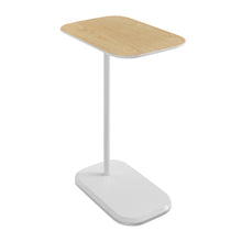 Load image into Gallery viewer, DEANNA Side Table in White and Light Oak
