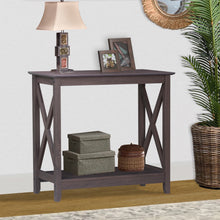 Load image into Gallery viewer, Coastal Console Table in Walnut
