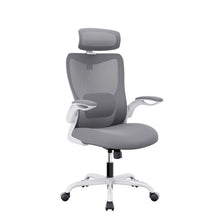 Load image into Gallery viewer, MONA Ergonomic High Back Flipped Armrest Task Chair In Grey
