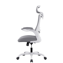 Load image into Gallery viewer, MONA Ergonomic High Back Flipped Armrest Task Chair In Grey
