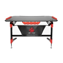 Load image into Gallery viewer, Unigamer RGB Gaming Desk in Red
