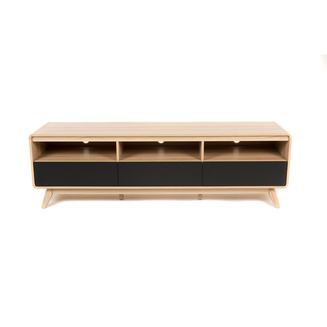 Erica Entertainment Unit - Natural and Black